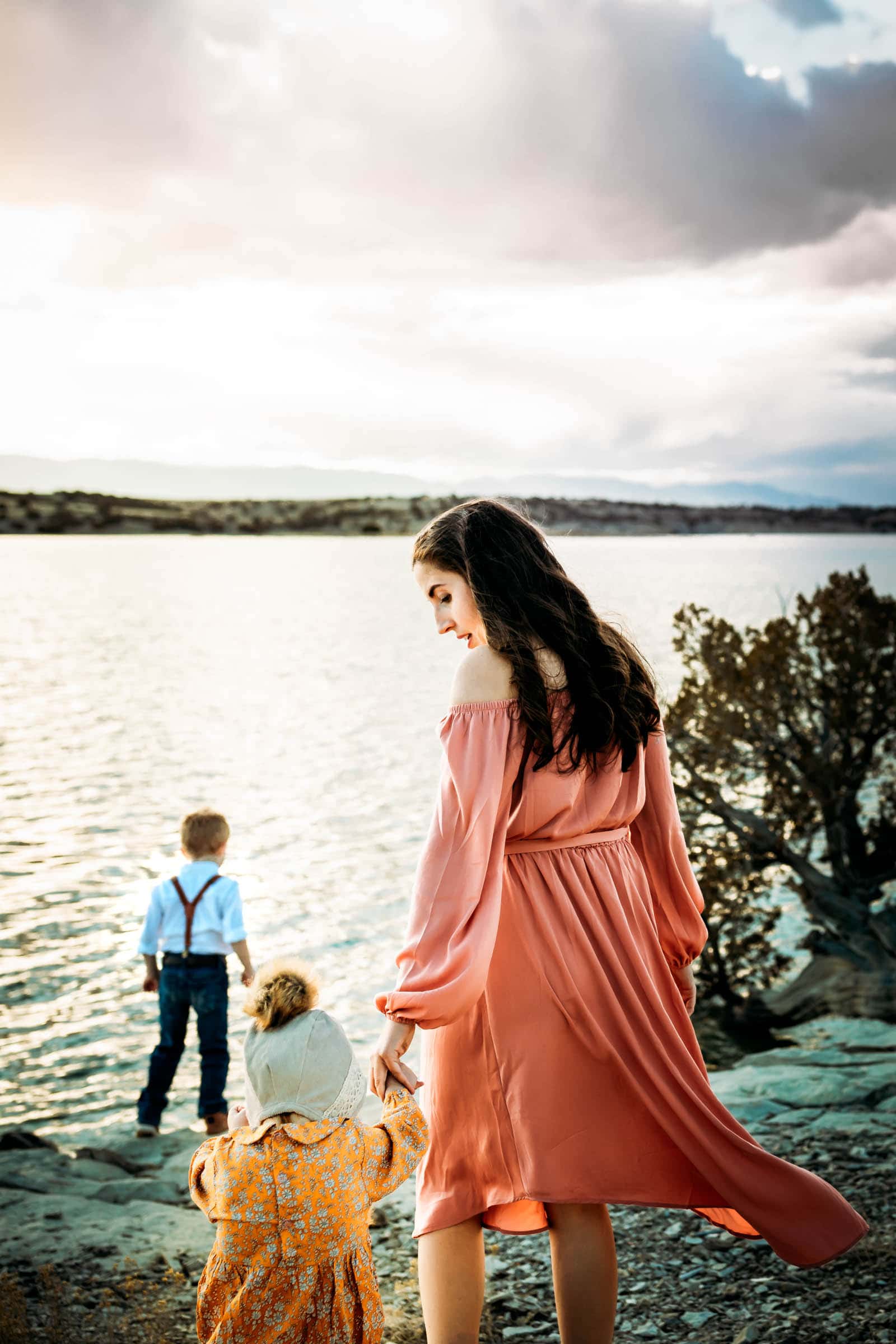 Mom and Kids at Lake Pueblo