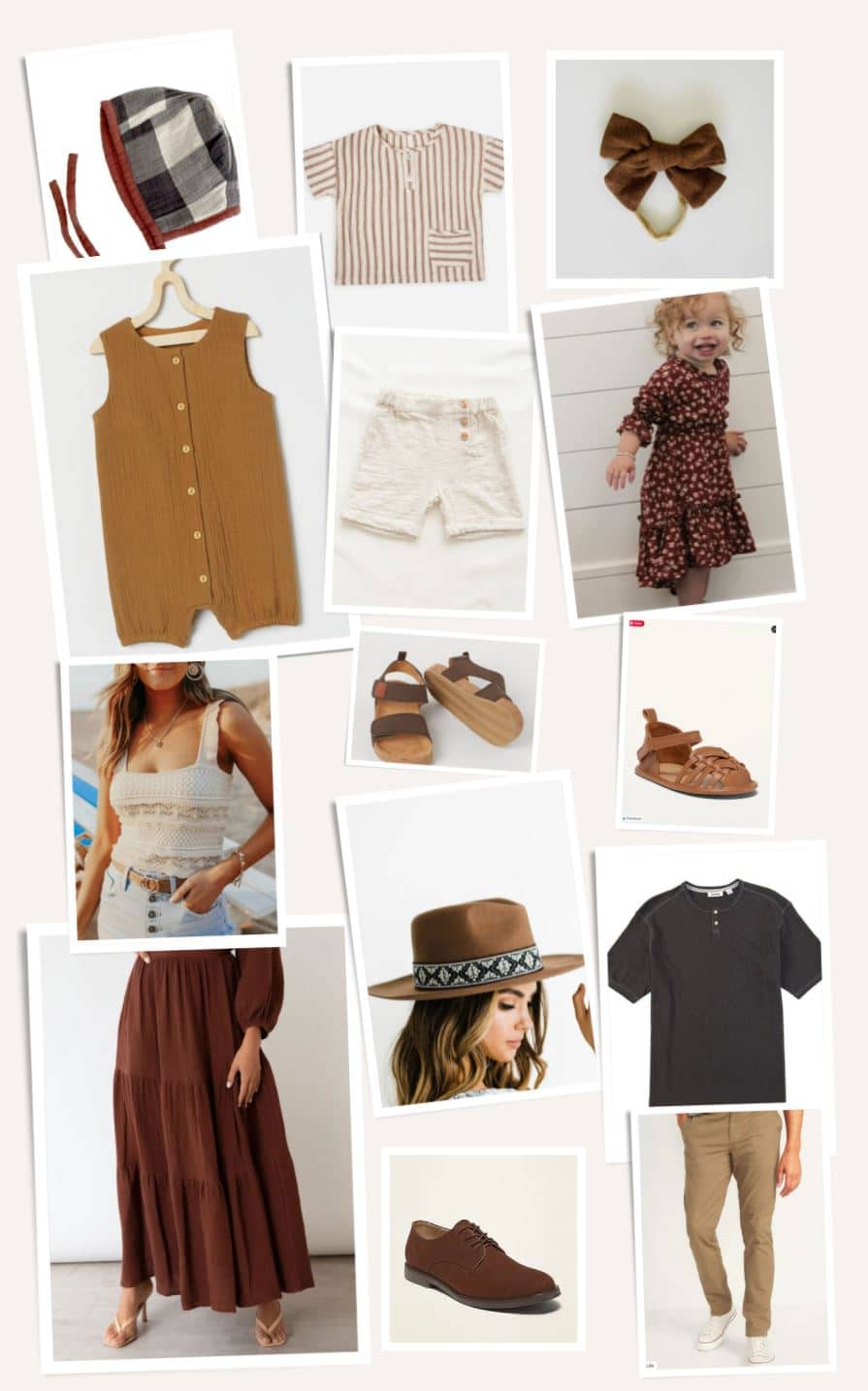 Style board for your summer photos in Colorado