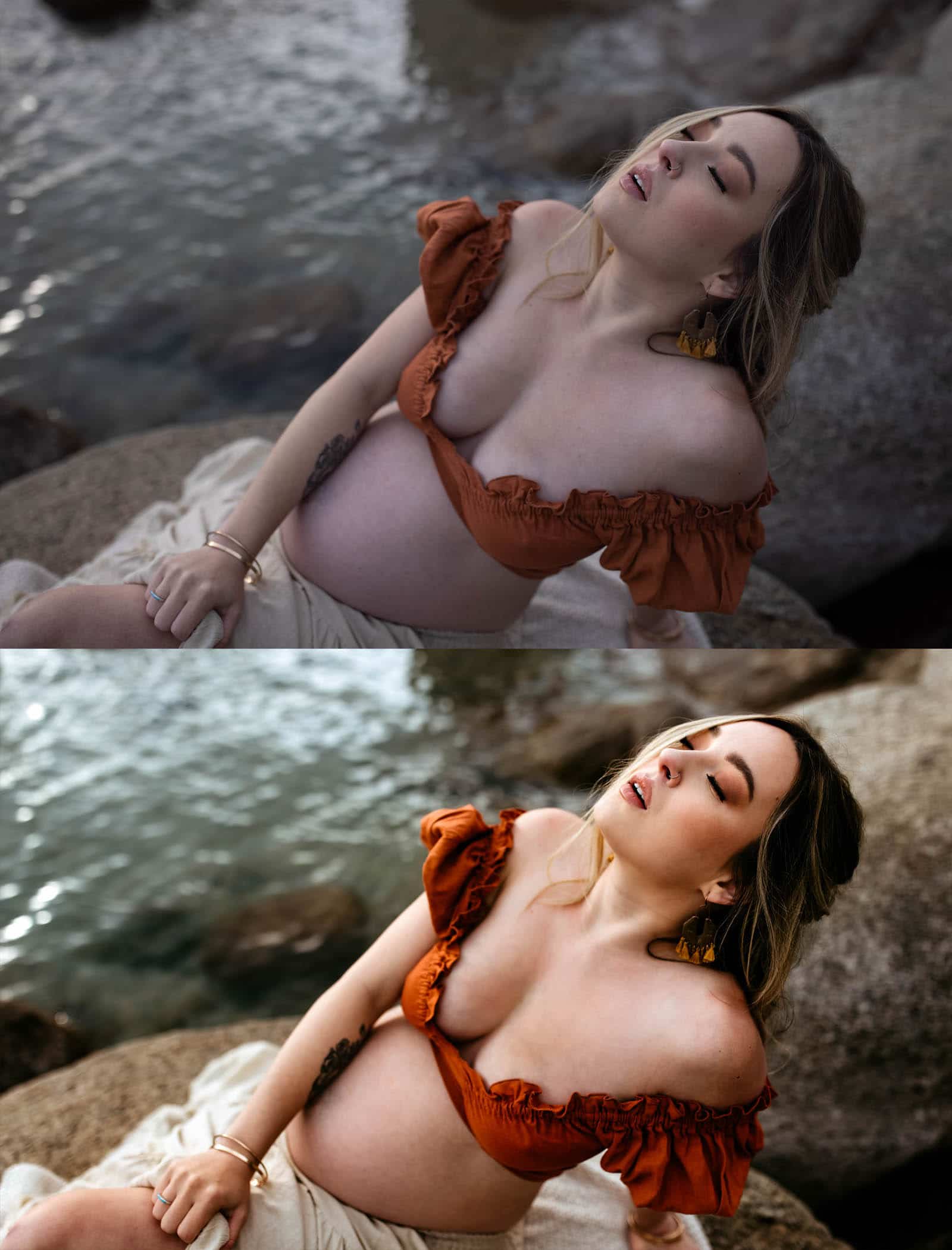 editing before and after