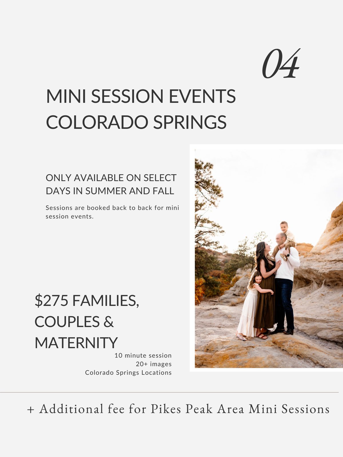 Colorado Springs Mini Sessions